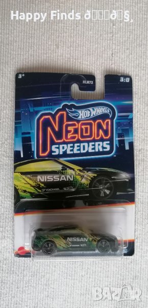 💕🧸Hot Wheels 2017 NISSAN GT-R (R35)  NEON SPEEDERS, снимка 1