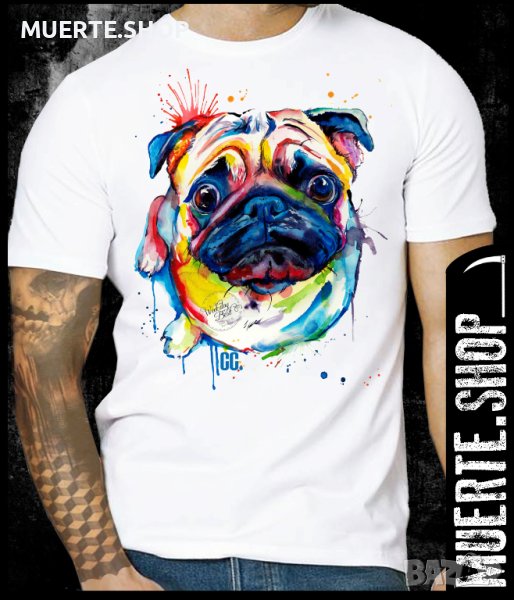 Тениска с щампа COLORED MOPS, снимка 1