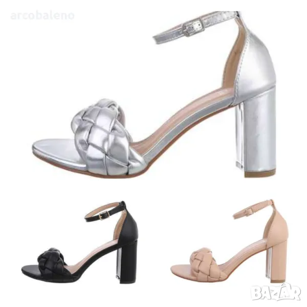 Дамски сандали на висок ток, 3цвята , снимка 1