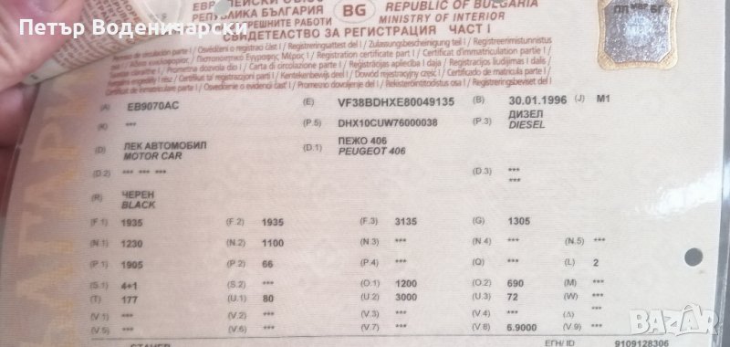 Скоростна кутия Пежо 1.9 1900 дизел
Година на производство 1996 
Лично предаване!
Гаранция , снимка 1