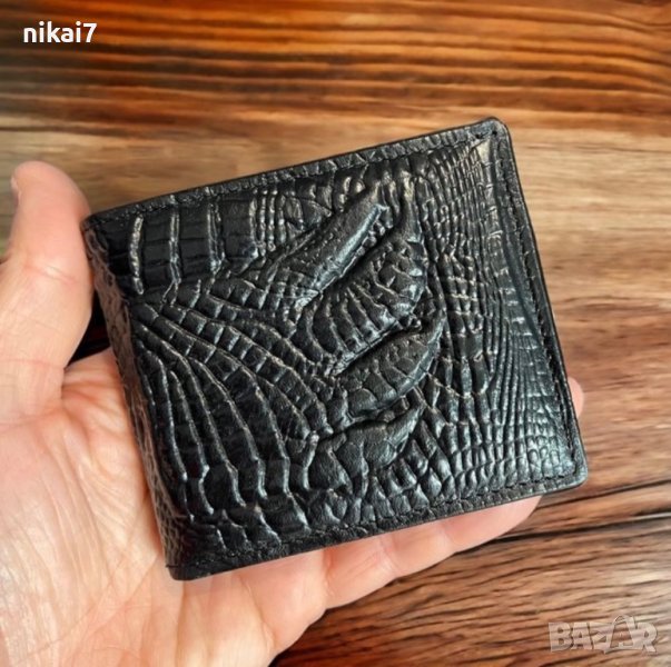 мъжки портфейл функционален има джоб за монети с тик так копче, снимка 1