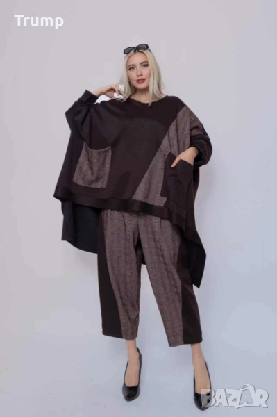 Стилна уголемена макси туника, овърсайз, снимка 1