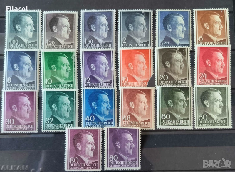 Германия Райх 1943 г. Хитлер General Gouvernement, снимка 1