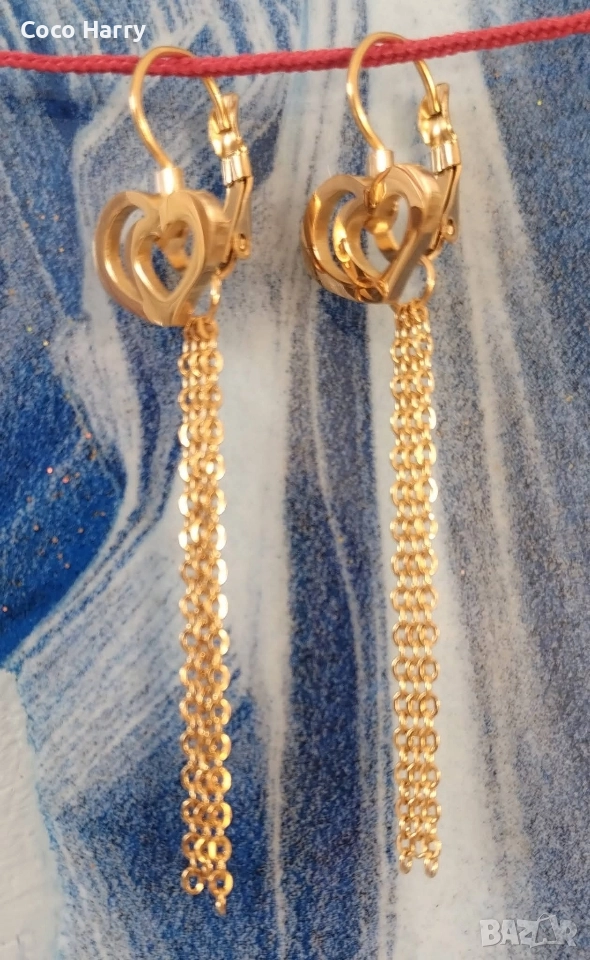 Разкошни обеци медицинска стомана , снимка 1