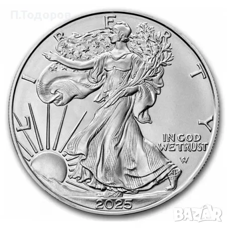 1 oz Сребро Американски Орел 2025, снимка 1