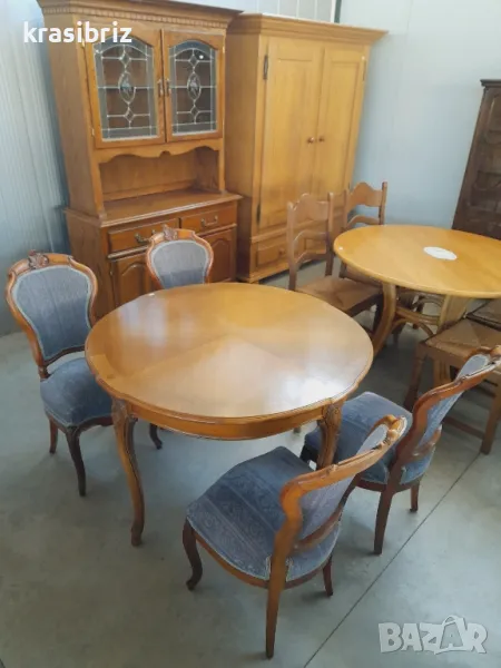 Масивна Барокова Маса с -4  Барокови Стола-внос от Германия!, снимка 1