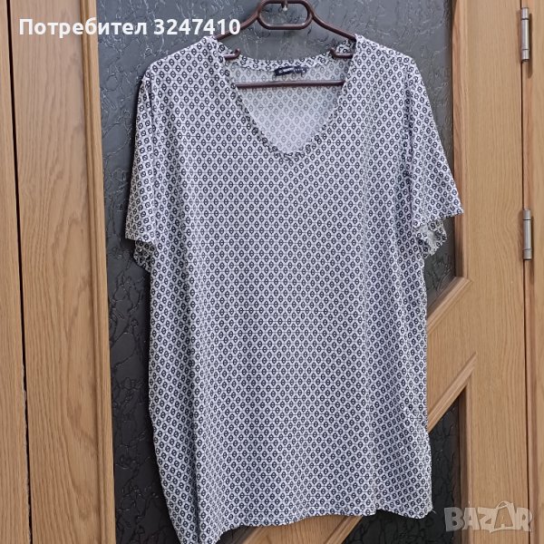 Дамски трикотажни блузи с къс ръкав - размер 3XL - цена за всяка 5лв, снимка 1