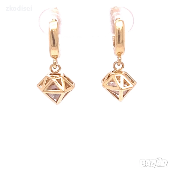 Златни обеци 3,17гр. 14кр. проба:585 модел:34634-6, снимка 1