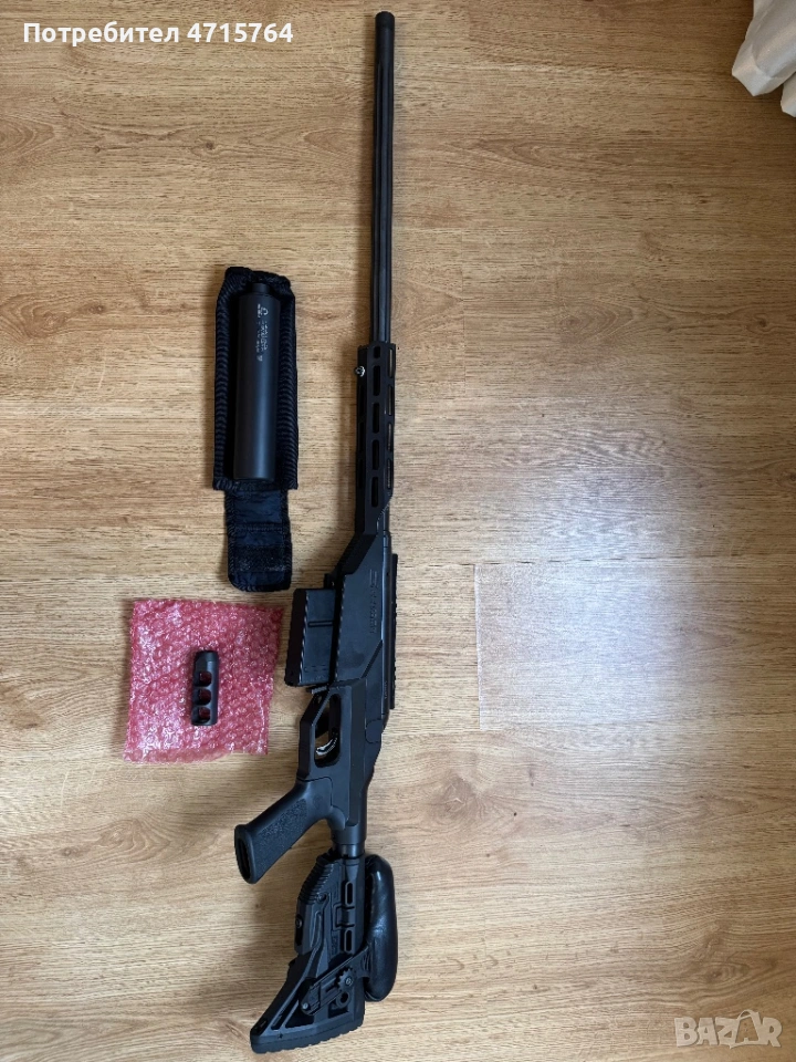 ПРОДАВАМ 1500€  КАРАБИНА SAVAGE 110 PRECISION 338LAPUA MAGNUM 24"/61СМ. 1:9.3, снимка 1