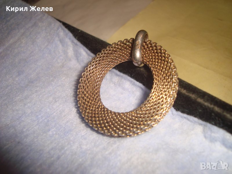 ПОСРЕБРЕН СТАР РЕТРО АРТ МЕДАЛЬОН със СРЕБЪРНА 925 ХАЛКИЧКА ИЗРАБОТЕН от БЛАГОРОДНА СТОМАНА 25981, снимка 1