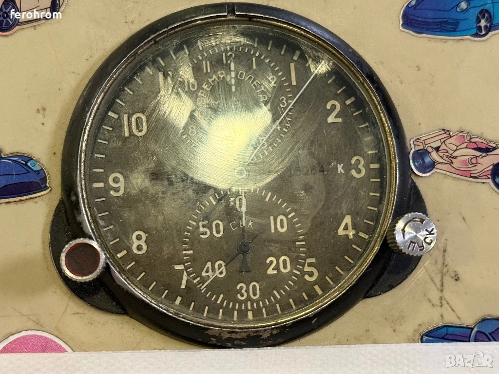 Часовник от самолет МИГ, снимка 1
