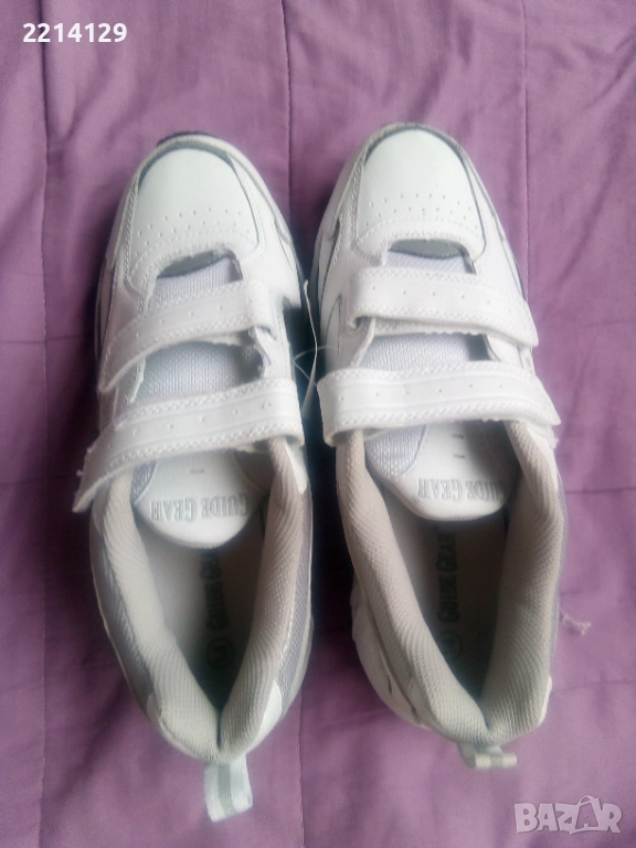 Бели маратонки с лепки, снимка 1