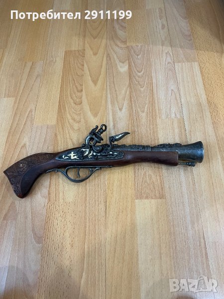 Стара реплика на кремъчен пистолет, снимка 1