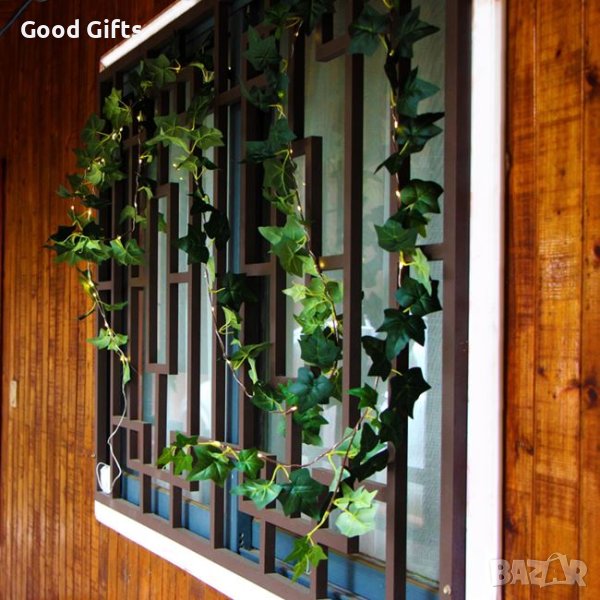 Светещ гирлянд Бръшлян, Водоустойчив, 6.5м, снимка 1