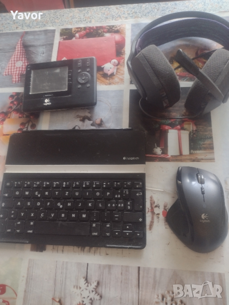  LOGITECH - блутут клавиатира, мишка MX, 2 дистанционни и слушалки, снимка 1