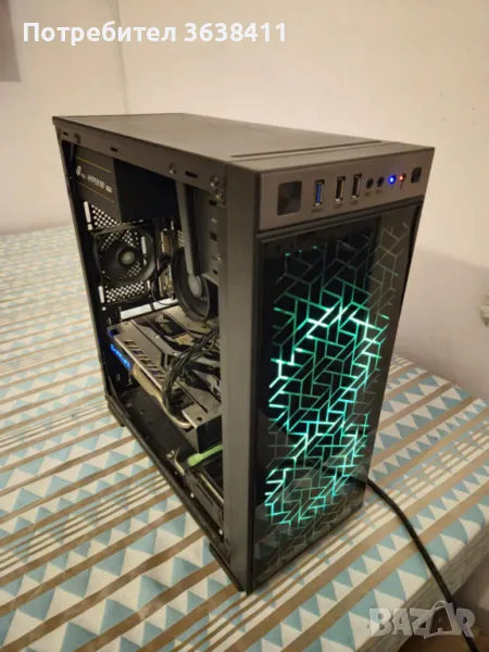 Геймърски компютър гаранция/Ryzen 5 1600 16GB,RX 570 4GB, 128 GB SSD, HDD 1TB , снимка 1