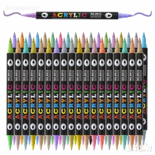 9915 Комплект от 36 цветни акрилни маркери – Креативност без граници, снимка 1