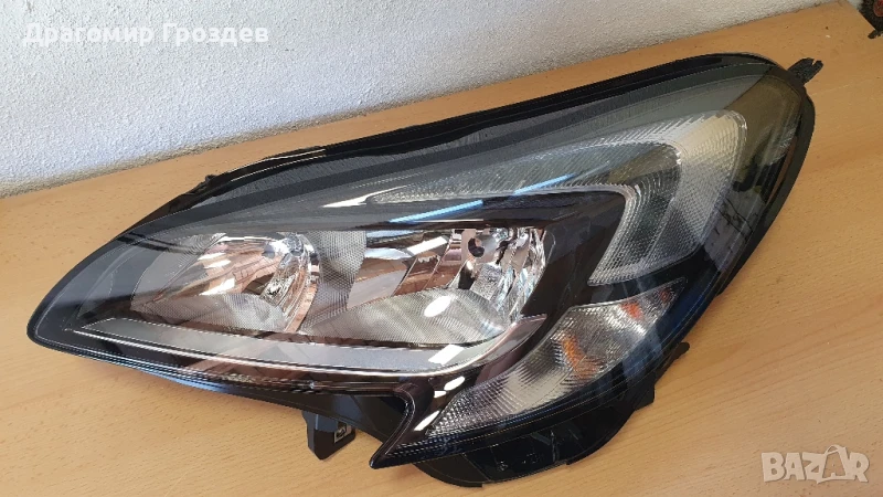 Оригинален ляв фар с LED дневна светлина за OPEL Corsa E / Опел Корса (2015-2019), снимка 1