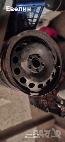 4 броя железни джанти 16 цола от VW Touran 2006г, снимка 3 - Гуми и джанти - 53213883