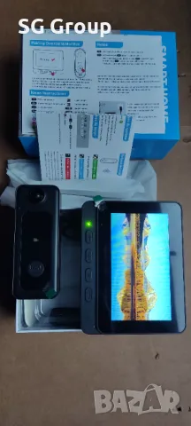 Комплект видеодомофон с HD видеокамера и 4.3'LCD монитор, снимка 2 - Комплекти за видеонаблюдение - 47606832