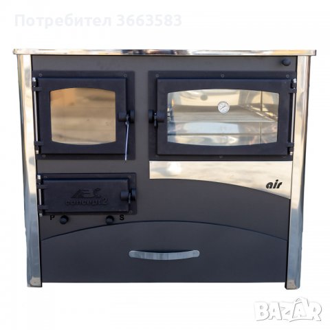 Готварска печка на дърва ABC Concept 2 Air 5 - 12 kW, ефективност 77,2%, десен димоотвод, снимка 1 - Други стоки за дома - 39914451