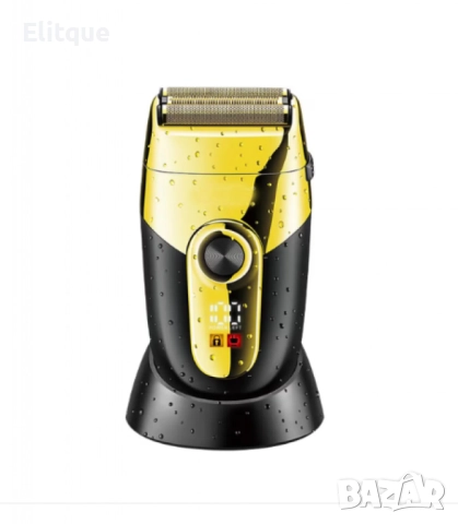 Професионална електрическа самобръсначка, VGR V-383, водоустойчива, LCD дисплей, стойка за зареждане, снимка 5 - Тримери - 52832246