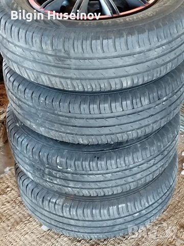 Гуми и джанти със тасове балансирани всичко е гот 185/70/14 CONTINENTAL PREMIUM Contact5 г Като нови, снимка 16 - Гуми и джанти - 39639194