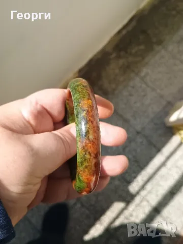 Гривна от естествен камък-1, снимка 2 - Гривни - 50094087