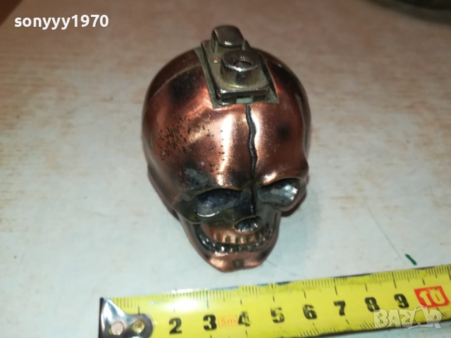 ЧЕРЕП-МЕТАЛНА ЗАПАЛКА-ВНОС SWISS 0709251635, снимка 2 - Колекции - 51633861