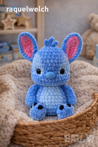 Ръчно Изплетен Стич "Амигуруми"