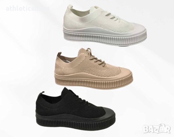 Дамски маратонки в цвят пудра, снимка 2 - Маратонки - 40262243