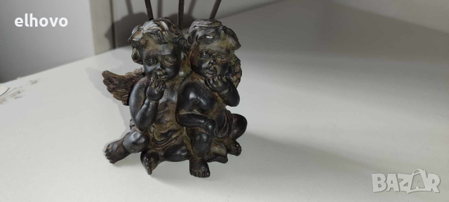 Декоративна фигурка на ангелчета, снимка 2 - Антикварни и старинни предмети - 44632233