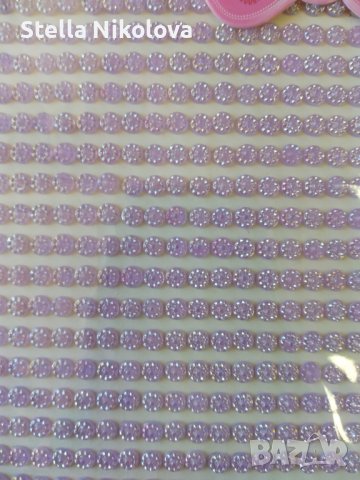 Самозалепващи перли за декорация-лилави, снимка 1 - Други - 39516214