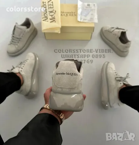 Мъжки велурени кецове Alexander McQueen-BR77U, снимка 3 - Кецове - 47406876