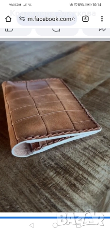 Ръчно изработен визитник., снимка 2 - Портфейли, портмонета - 51815978