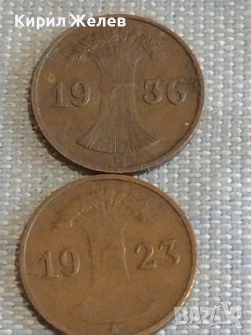 Лот монети 6 броя DEUTCHES REICH PFENNIG Германия различни години и номинали за КОЛЕКЦИЯ 31519, снимка 4 - Нумизматика и бонистика - 44636698