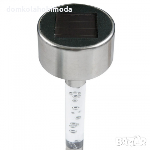 Соларна лампа с RGB Led,Бяла, Синя, Червена, Зелена Светлина, 36x5 cm, снимка 2 - Соларни лампи - 36198805