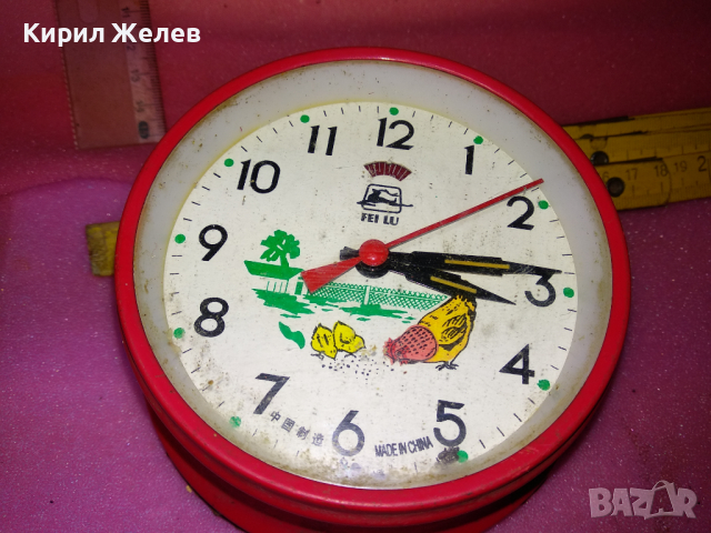 FEI LU MADE in CHINA FU SHENG Стар РЯДЪК КОЛЕКЦИОНЕРСКИ РЕТРО МЕХАНИЧЕН КИТАЙСКИ БУДИЛНИК 31872, снимка 14 - Антикварни и старинни предмети - 44549045