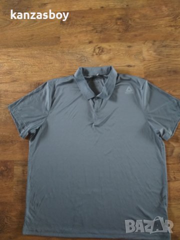 reebok men's blue polo shirt - страхотна мъжка тениска 2ХЛ КАТО НОВА, снимка 5 - Тениски - 41424514