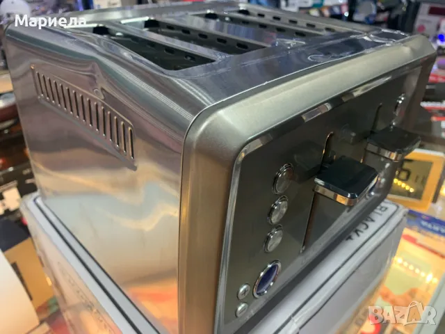 Тостер BLACK&DECKER BXTO1960E 1960W / Тостер за 4 филии, снимка 5 - Тостери - 47977427