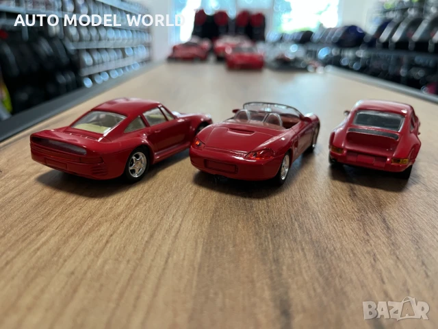 Рядък модел колекционерски модел колички PORSCHE мащаб 1:43, снимка 3 - Колекции - 50987652