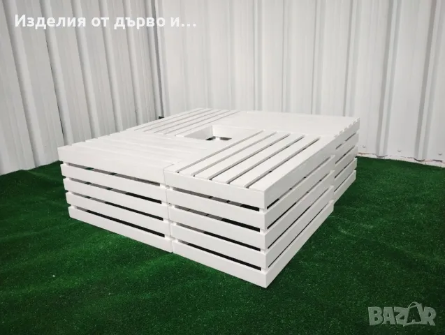 холна маса от щайги , снимка 2 - Маси - 49213379