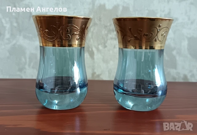 Луксозен комплект, сервиз за чай от 2броя., снимка 2 - Антикварни и старинни предмети - 50607131