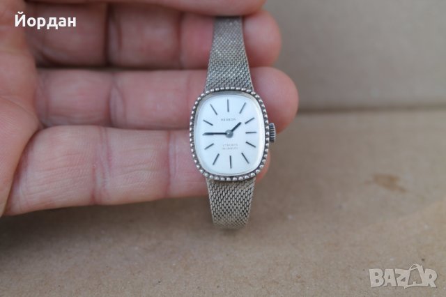 Дамски сребърен часовник ''Receda'' 17 камъка, снимка 15 - Дамски - 41470952