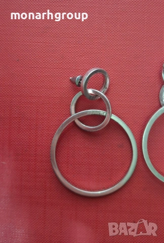 Сребърни обеци, снимка 2 - Обеци - 53804587