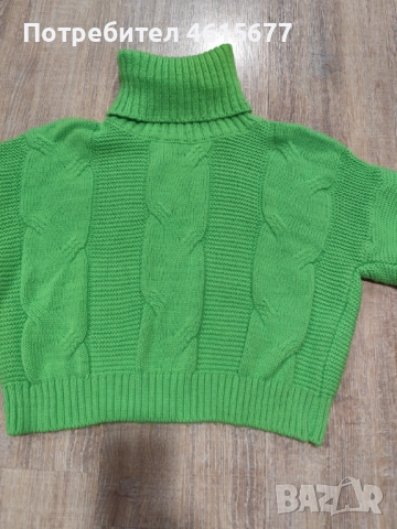 късо електриково пуловерче , снимка 4 - Блузи с дълъг ръкав и пуловери - 52002663