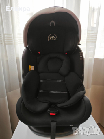 CANGAROO Стол за кола 0-36 кг. PILOT ISOFIX 360° ЧЕРНА КОЖА ЧЕРЕН, снимка 5 - Други - 44641187