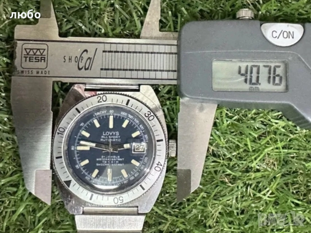 Часовник LOVYS ALLSPORT AUTOMATIC DRIVER-Дата -Секундарник SWISS MADE Работи Точно Сменя Датата , снимка 11 - Мъжки - 52542910