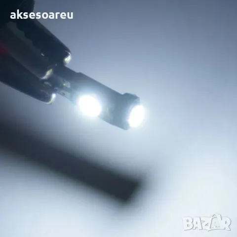 Супер ярка T5 Led крушка 3 и 5 SMD 3030 светлина Т5 Лампа за табло на кола габарит 12V Супер ярки ла, снимка 16 - Аксесоари и консумативи - 47892112