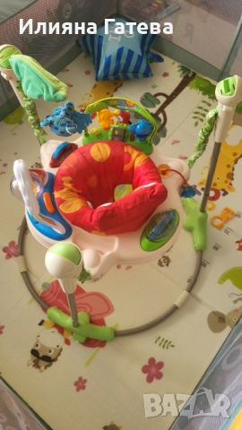 Бънджи Fisher Price Rainforest, цена в магазина 259лв, снимка 3 - Детски люлки - 51956567